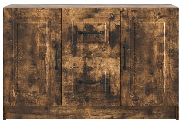 VidaXL Széf Füstös Tölgy 89 x 34,5 x 57 cm Szerelt Fa