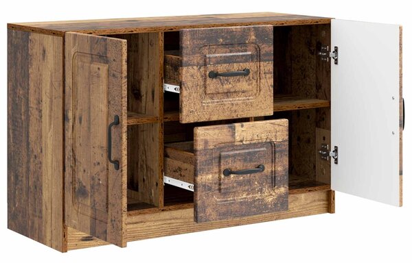 VidaXL Széf Antik Fa 89 x 34,5 x 57 cm Szerelt Fa