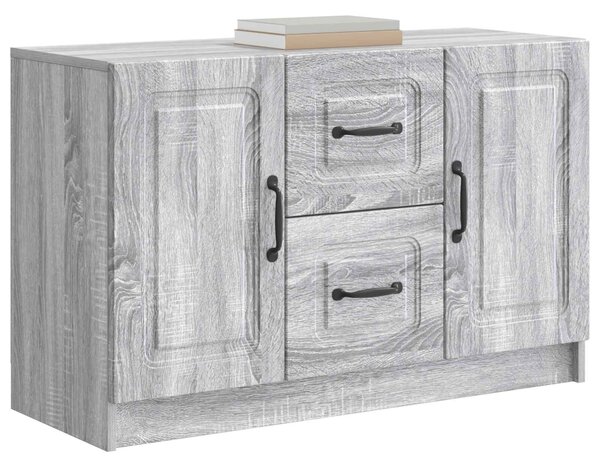 VidaXL Széf Szürke Sonoma 89 x 34,5 x 57 cm Szerelt Fa