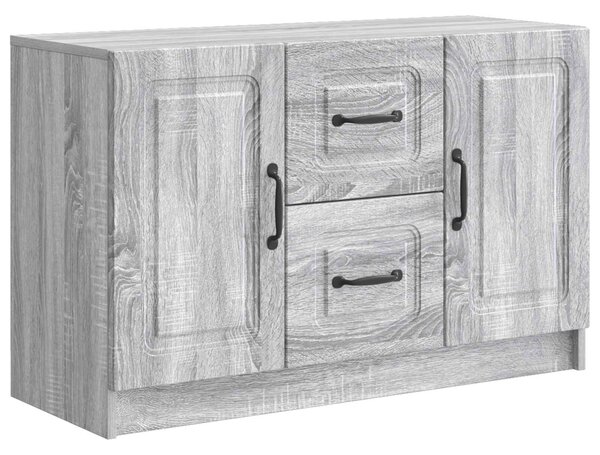 VidaXL Széf Szürke Sonoma 89 x 34,5 x 57 cm Szerelt Fa