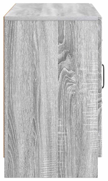 VidaXL Széf Szürke Sonoma 89 x 34,5 x 57 cm Szerelt Fa