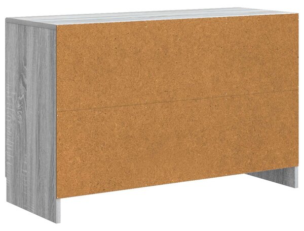 VidaXL Széf Szürke Sonoma 89 x 34,5 x 57 cm Szerelt Fa