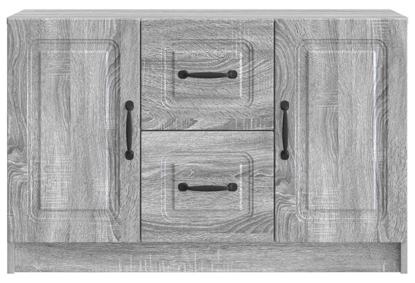 VidaXL Széf Szürke Sonoma 89 x 34,5 x 57 cm Szerelt Fa
