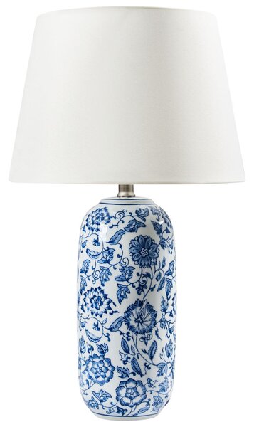 Asztali lámpa AIBONITO Porcelán Fehér/kék