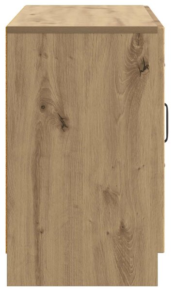 VidaXL Széf Kézműves Tölgy 89 x 34,5 x 57 cm Szerelt Fa
