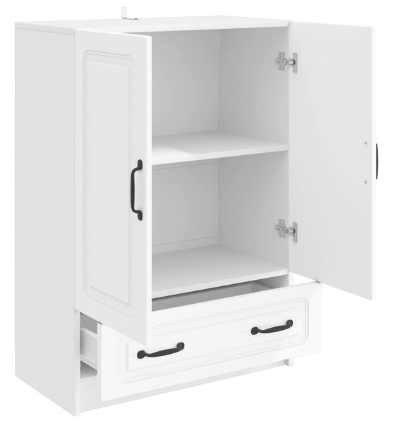 VidaXL Széf Fehér 66 x 34,5 x 92 cm Szerelt Fa