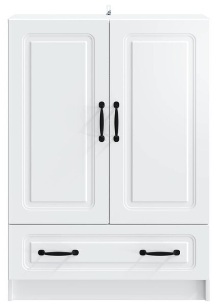 VidaXL Széf Fehér 66 x 34,5 x 92 cm Szerelt Fa