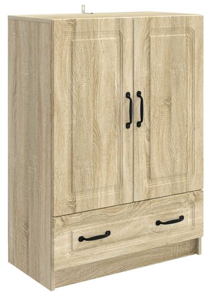 VidaXL Széf fiókkal Sonoma Tölgy 66 x 34,5 x 92 cm Szerelt Fa