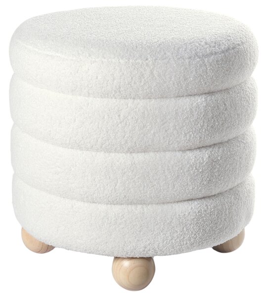 Puff CHILLY Buklé Törtfehér