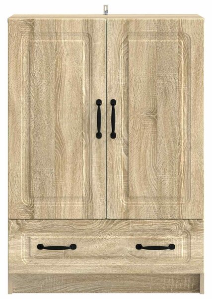 VidaXL Széf fiókkal Sonoma Tölgy 66 x 34,5 x 92 cm Szerelt Fa