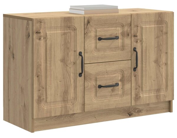 VidaXL Széf Kézműves Tölgy 89 x 34,5 x 57 cm Szerelt Fa