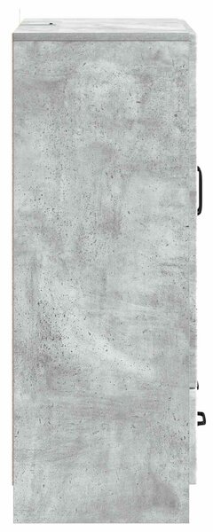 VidaXL Széf fiókkal Betonszürke 66 x 34,5 x 92 cm Szerelt Fa