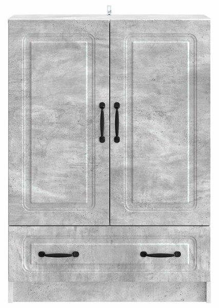 VidaXL Széf fiókkal Betonszürke 66 x 34,5 x 92 cm Szerelt Fa