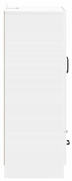 VidaXL Széf fiókkal Magasfényű Fehér 66 x 34,5 x 92 cm Szerelt Fa