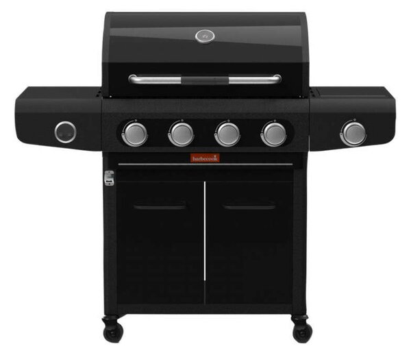 Barbecook BC-GAS-2073 Siesta 412 Graphite gázgrill, tárolóval, oldalégővel, 132x56x118cm
