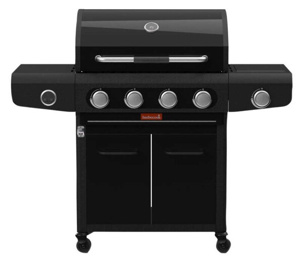 Barbecook BC-GAS-2073 Siesta 412 Graphite gázgrill, tárolóval, oldalégővel, 132x56x118cm