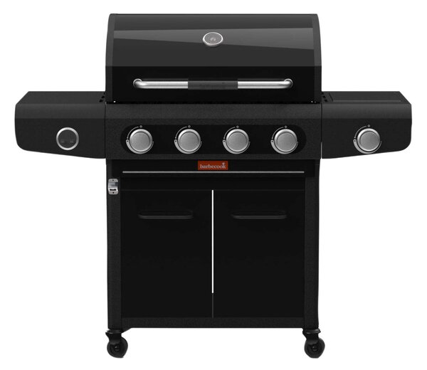 Barbecook BC-GAS-2073 Siesta 412 Graphite gázgrill, tárolóval, oldalégővel, 132x56x118cm