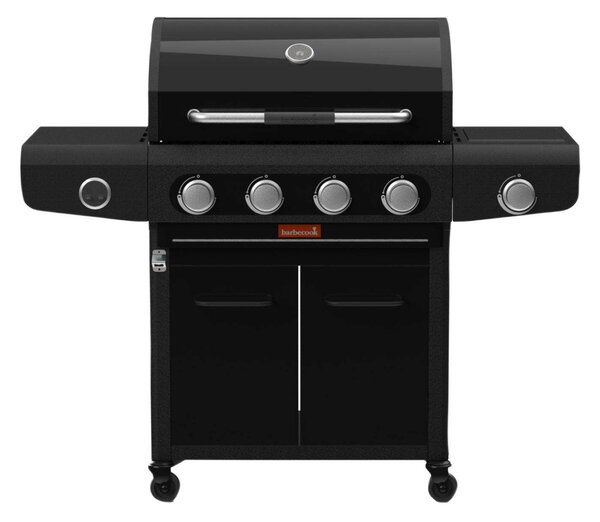 Barbecook BC-GAS-2073 Siesta 412 Graphite gázgrill, tárolóval, oldalégővel, 132x56x118cm
