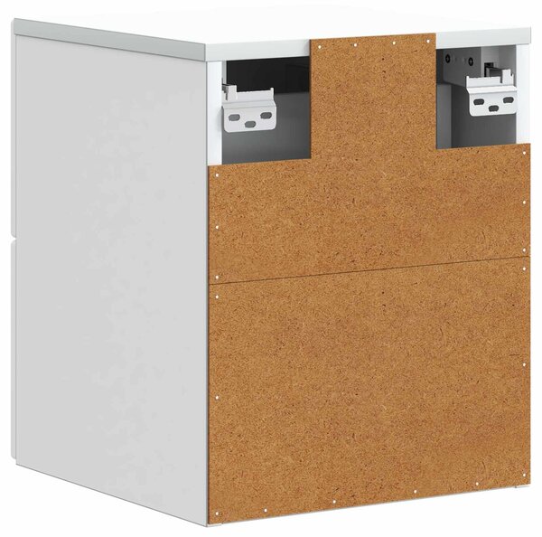 VidaXL Fali éjjeli szekrény 2 pcs Fehér 33 x 34,5 x 40 cm Szerelt Fa