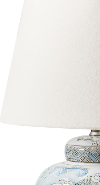 Asztali lámpa JAMAPA Porcelán Fehér/kék