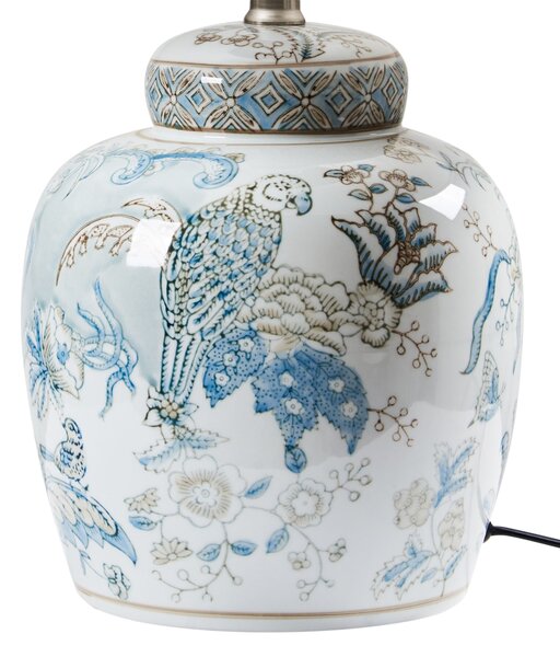 Asztali lámpa JAMAPA Porcelán Fehér/kék