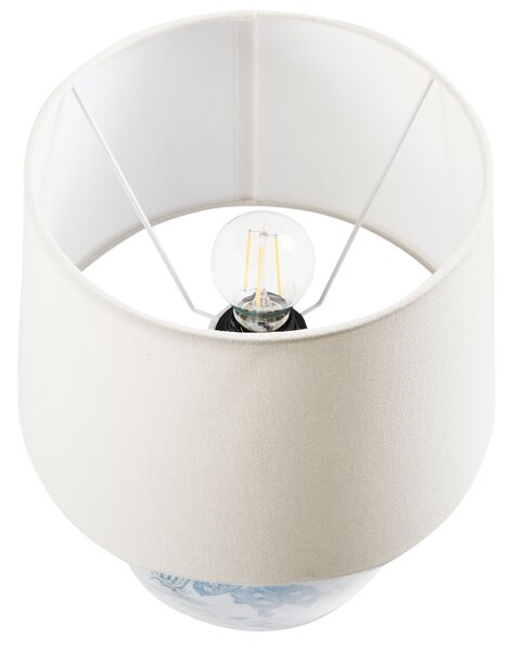 Asztali lámpa JAMAPA Porcelán Fehér/kék