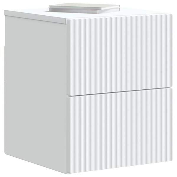 VidaXL Fali éjjeli szekrény 2 pcs Fehér 33 x 34,5 x 40 cm Szerelt Fa