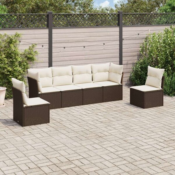 VidaXL Polyrattan Kerti Ülőgarnitúra - 6 Fős