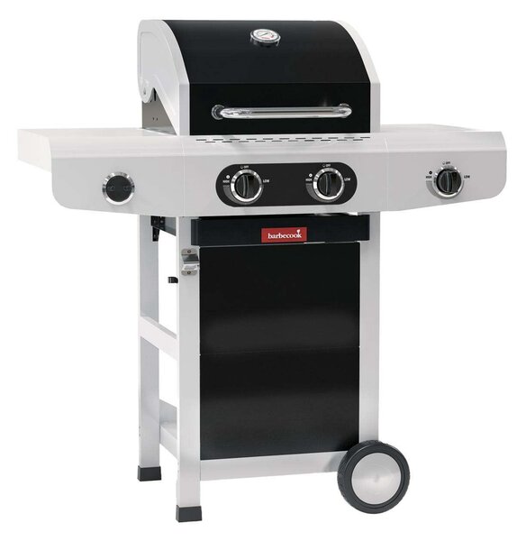 Barbecook BC-GAS-2014 Siesta 210 Black Edition gázgrill, oldalégővel, 112x56x118cm