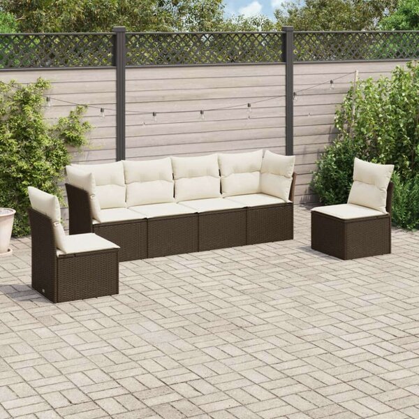 VidaXL Polyrattan Kerti Ülőgarnitúra - 6 Fős
