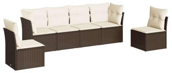 VidaXL Polyrattan Kerti Ülőgarnitúra - 6 Fős