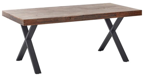 Étkezőasztal CLIFTON Sötétbarna 180 cm 90 cm Fenyő