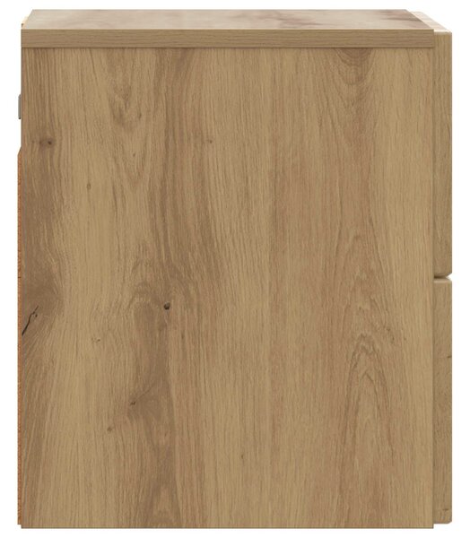 VidaXL Fali éjjeli szekrény 2 pcs Kézműves Tölgy 33 x 34,5 x 40 cm