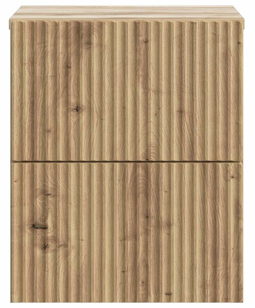 VidaXL Fali éjjeli szekrény 2 pcs Kézműves Tölgy 33 x 34,5 x 40 cm