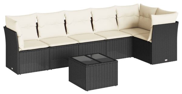 VidaXL Polyrattan Kerti Ülőgarnitúra - 7 részes