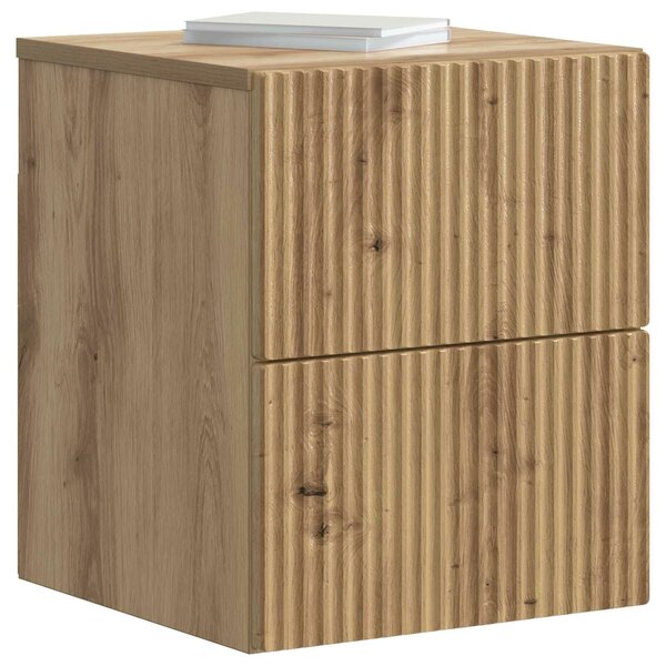 VidaXL Fali éjjeli szekrény 2 pcs Kézműves Tölgy 33 x 34,5 x 40 cm