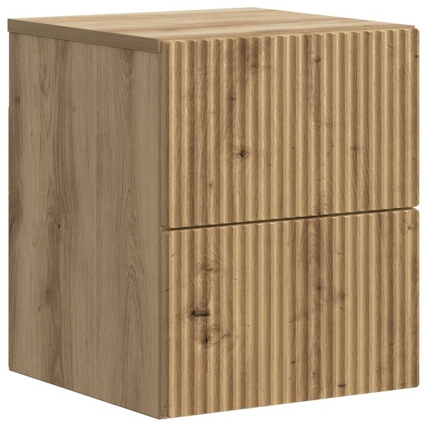VidaXL Fali éjjeli szekrény 2 pcs Kézműves Tölgy 33 x 34,5 x 40 cm