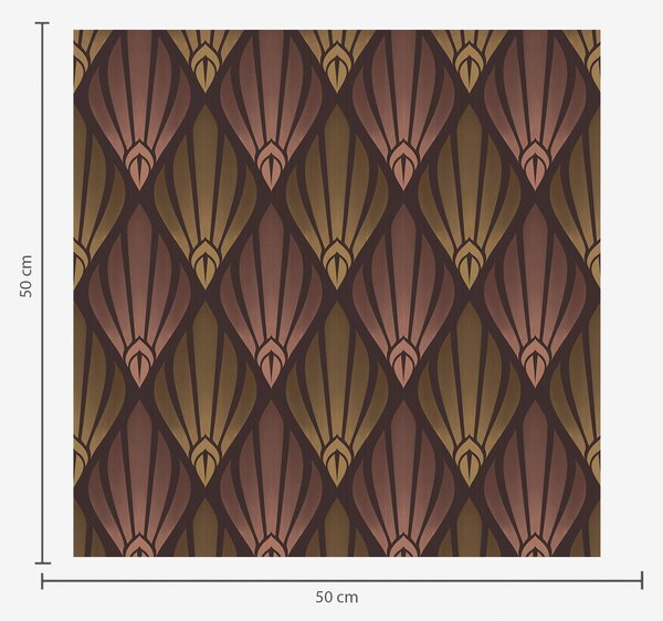 Tapéta Gazdag Art Deco meleg színátmenetekkel, Absztrakt tapétá, a01064v2 : Uwalls.hu