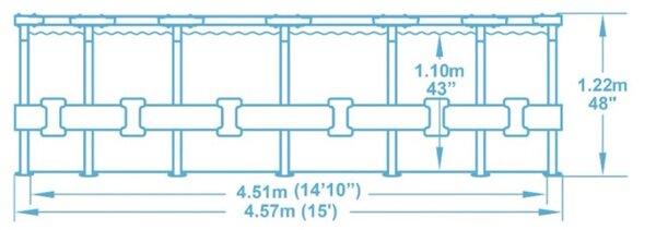 Medence szett Pro Max 457x122 cm, 26in1