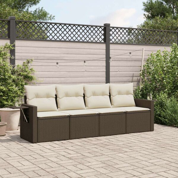 VidaXL Polyrattan Kerti Ülőgarnitúra - 4 részes