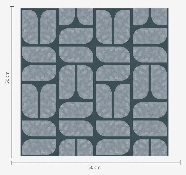 Tapéta Sötét háttér szürke mozaikkal, lekerekített modulokkal, Absztrakt tapétá, a01069v1 : Uwalls.hu