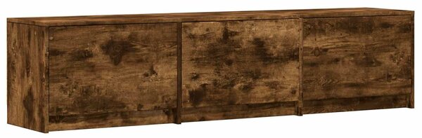 VidaXL LED-es tévéállvány Füstölt Tölgy 165 x 34 x 40 cm Mérnöki fa