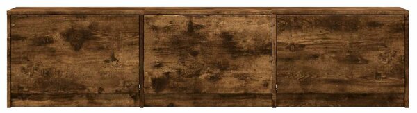 VidaXL LED-es tévéállvány Füstölt Tölgy 165 x 34 x 40 cm Mérnöki fa