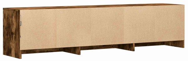 VidaXL LED-es tévéállvány Füstölt Tölgy 165 x 34 x 40 cm Mérnöki fa