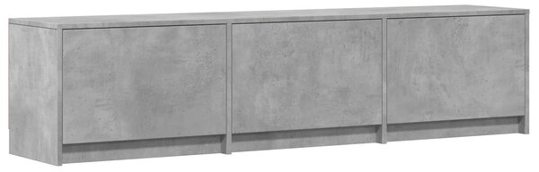 VidaXL LED-es tévéállvány Beton Szürke 165 x 34 x 40 cm Mérnöki fa