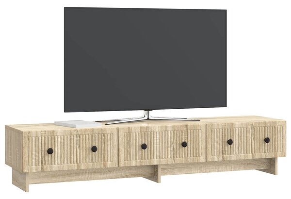 VidaXL TV szekrény fiókkal Sonoma Tölgy 147 x 34,5 x 30 cm Szerelt Fa