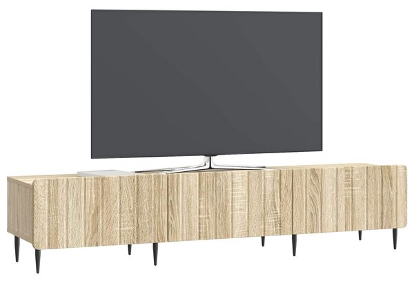 VidaXL TV szekrény fiókkal Sonoma Tölgy 147 x 34,5 x 32 cm Szerelt Fa