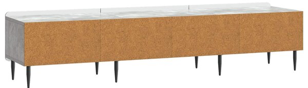 VidaXL TV szekrény fiókkal Betonszürke 147 x 34,5 x 32 cm Szerelt Fa