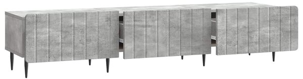 VidaXL TV szekrény fiókkal Betonszürke 147 x 34,5 x 32 cm Szerelt Fa