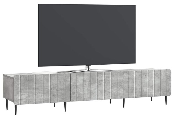 VidaXL TV szekrény fiókkal Betonszürke 147 x 34,5 x 32 cm Szerelt Fa